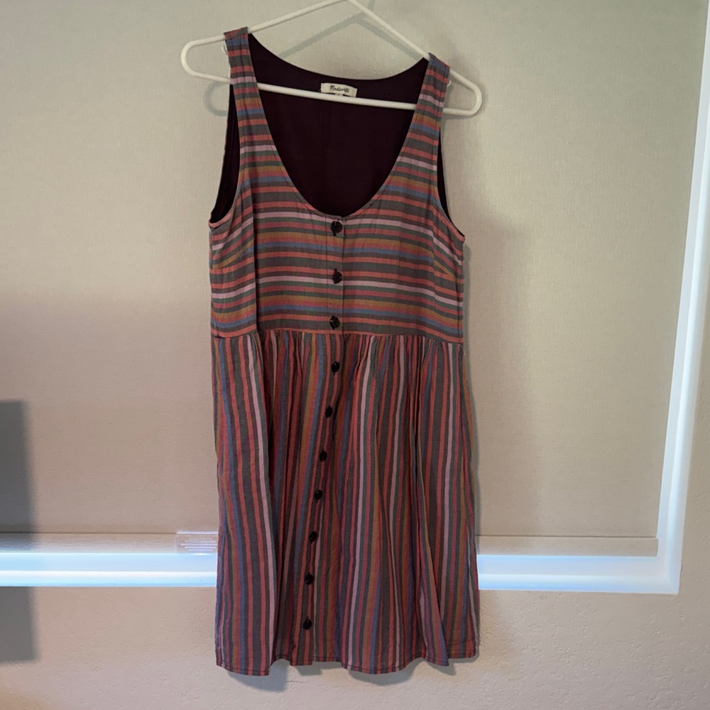 Madewell Multicolor Striped Midi Dress